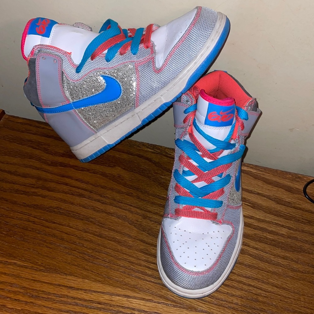 Nike Dunk high 6.0 bling shoes